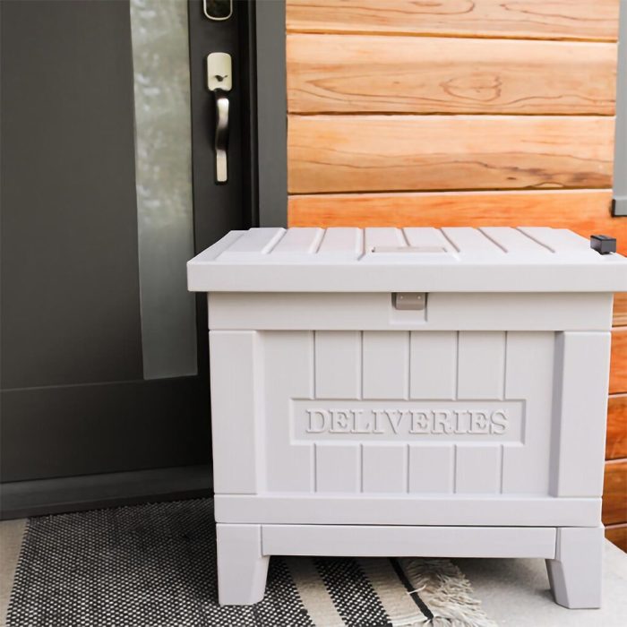 Yale’s Solution To Porch Pirates? Placing A Smart Delivery Box At Your ... Yale Smart Delivery Box: Testing Porch Piracy Protection for Luxury Homes