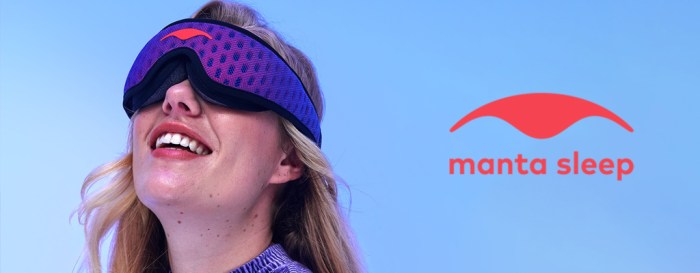 Manta Sleep Mask PRO The Best 100% Blackout Mask for Long Hauls