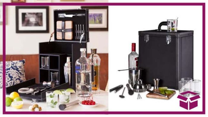 Unleash Elegance On the Move with Travel Cocktail Bar, 50% Off at Macy's Travel cocktail bar