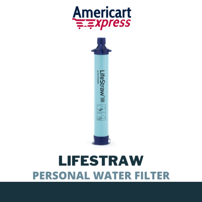 LifeStraw Personal Water Filter for Camping and Survival