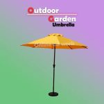 Outdoor yellow umbrella for stylish outdoor living