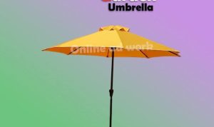 Outdoor yellow umbrella for stylish outdoor living