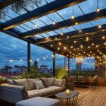 Outdoor roof lighting enhances your outdoor experience