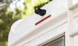 Travel trailer alarm system for enhanced security