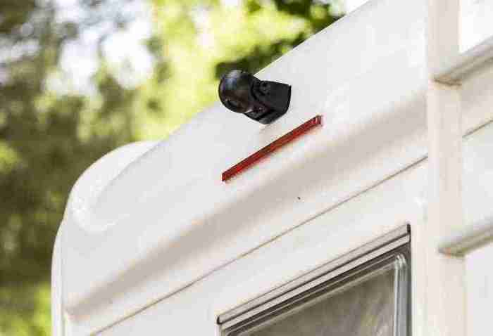 Travel trailer alarm system for enhanced security