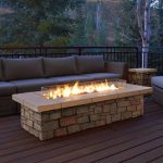 Outdoor propane fire place for cozy outdoor living